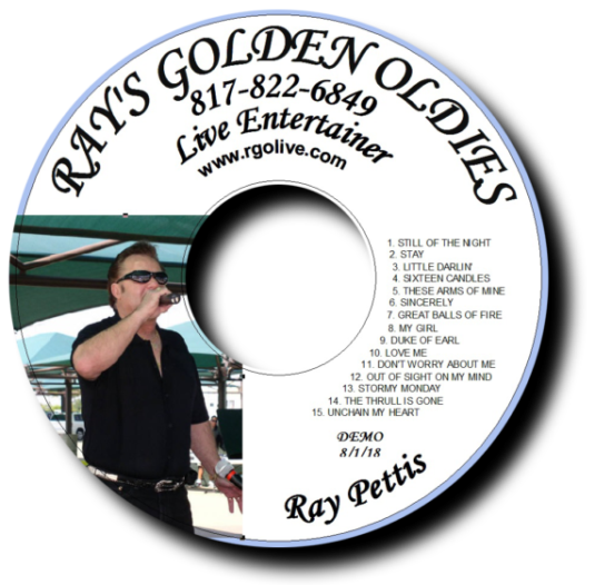 Ray's Golden Oldies CD Label